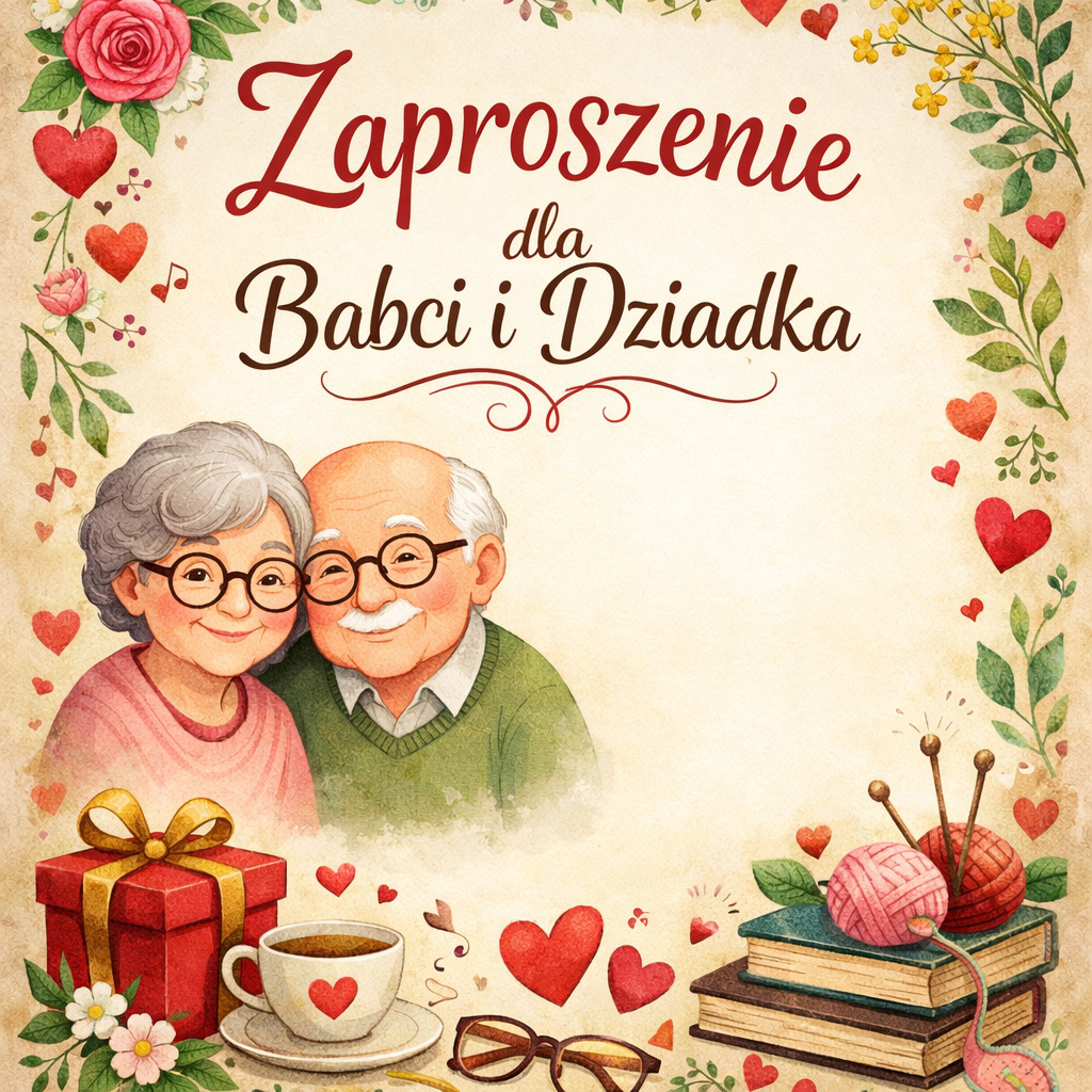 DZIEŃ BABCI i DZIADKA - zaproszenie
